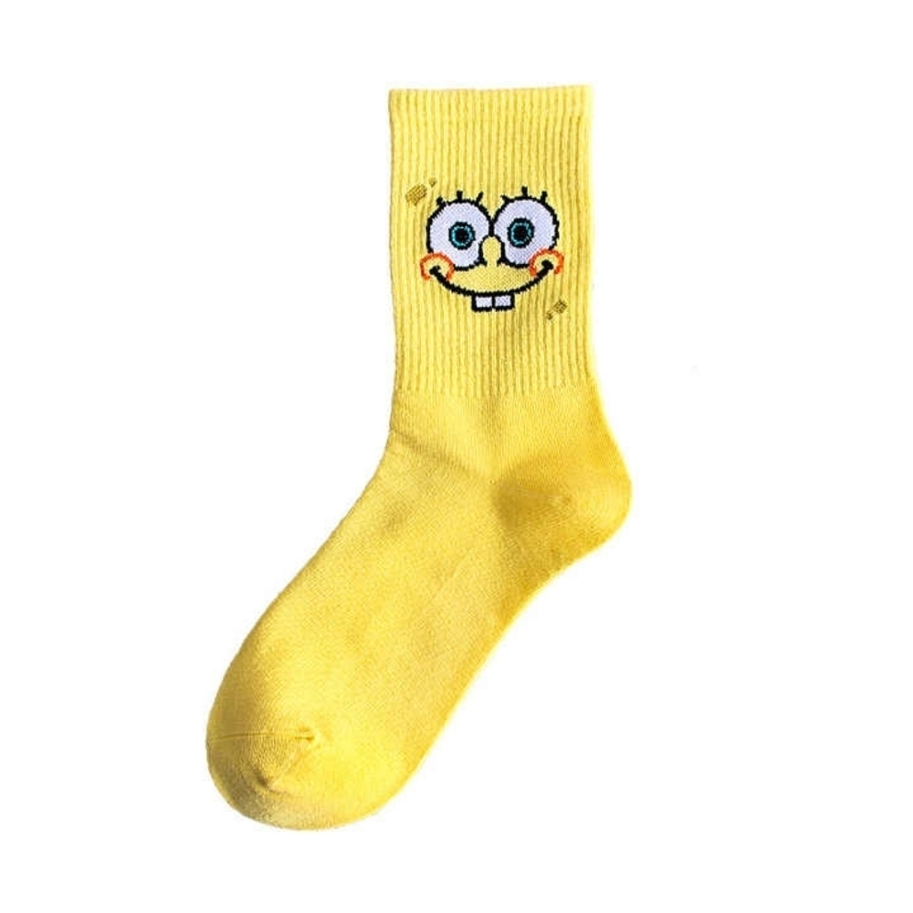 Yellow Spongebob Socks